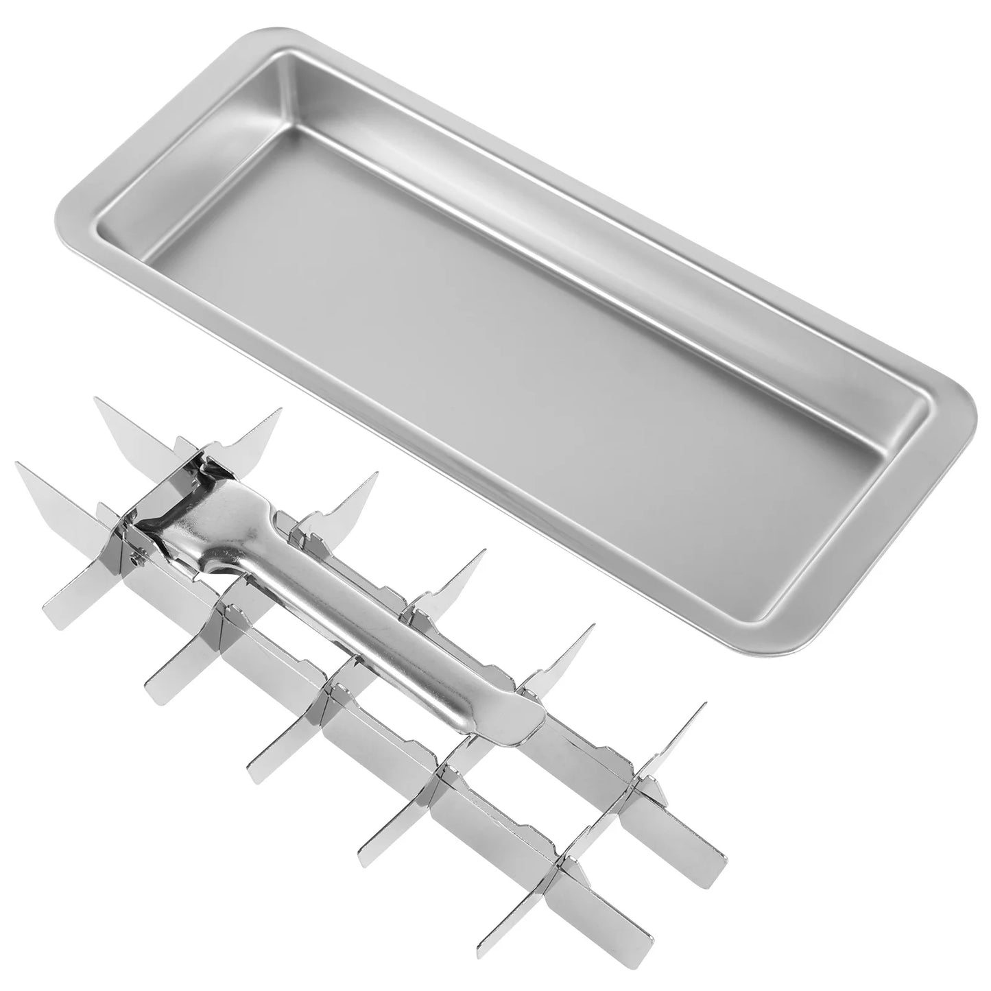 Stainless Steel Ice Cube Tray With Release Handle