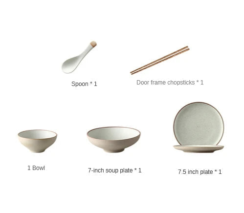 Neutral style dinner set