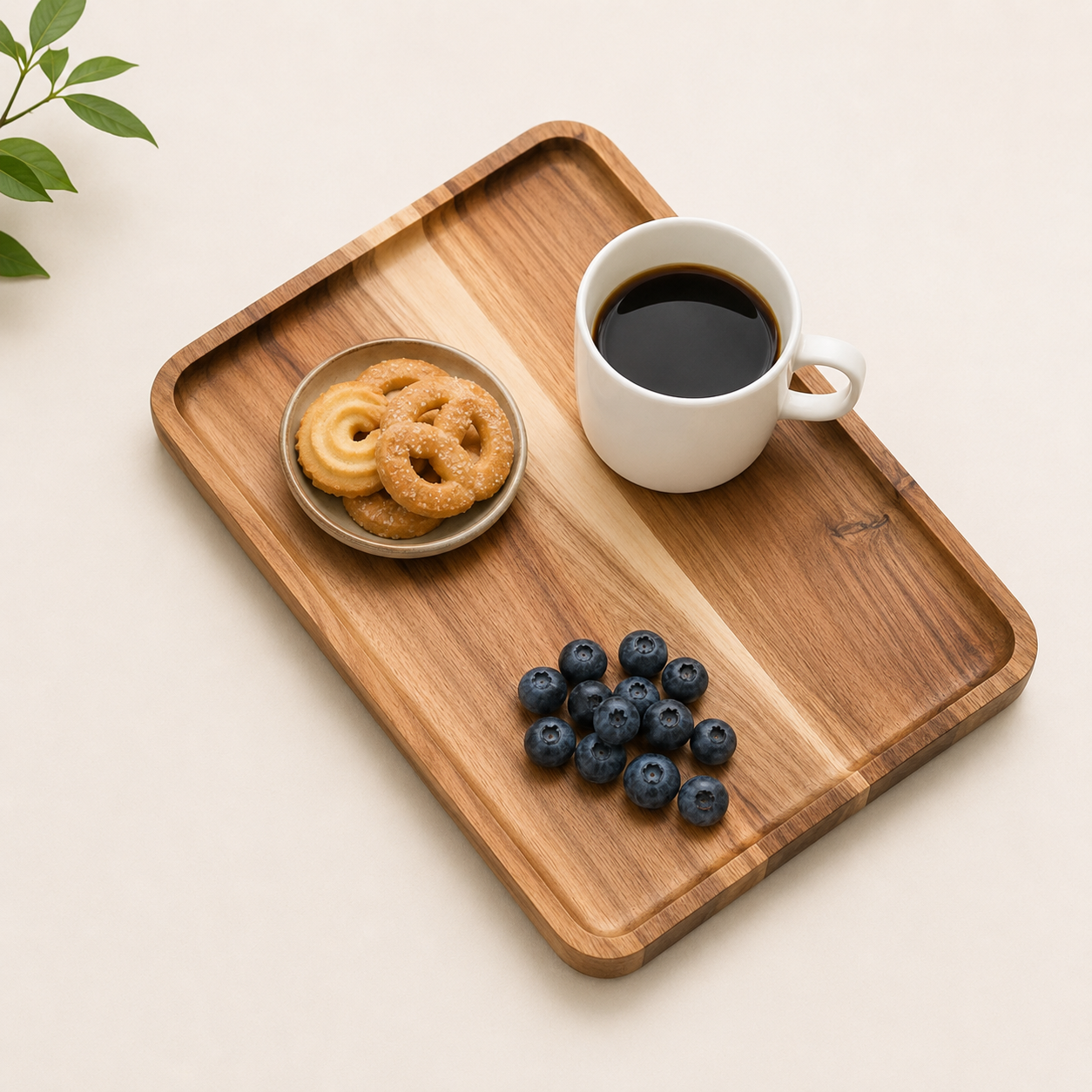 Coffee Tray From Acacia Wood