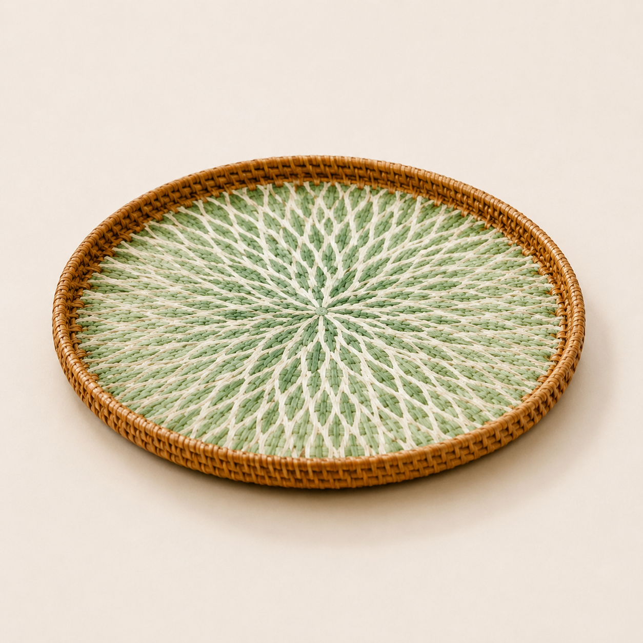 Handwoven Rattan Serving Tray