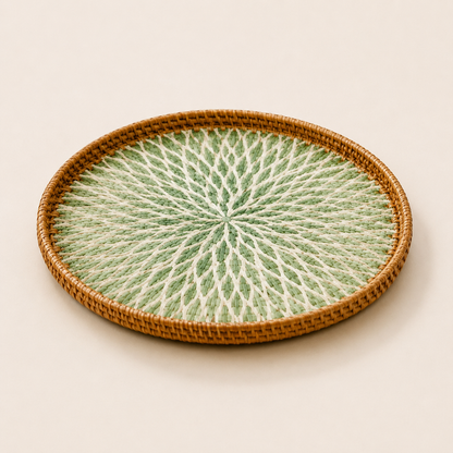 Handwoven Rattan Serving Tray
