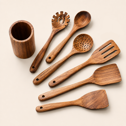 Natural Teak Utensils