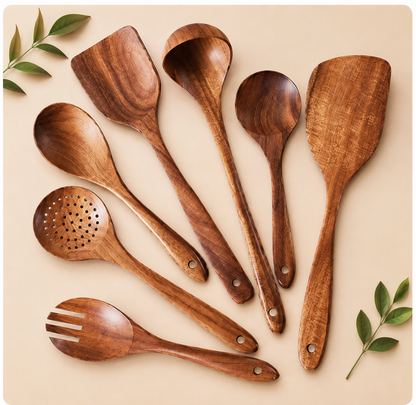 Natural Teak Utensils