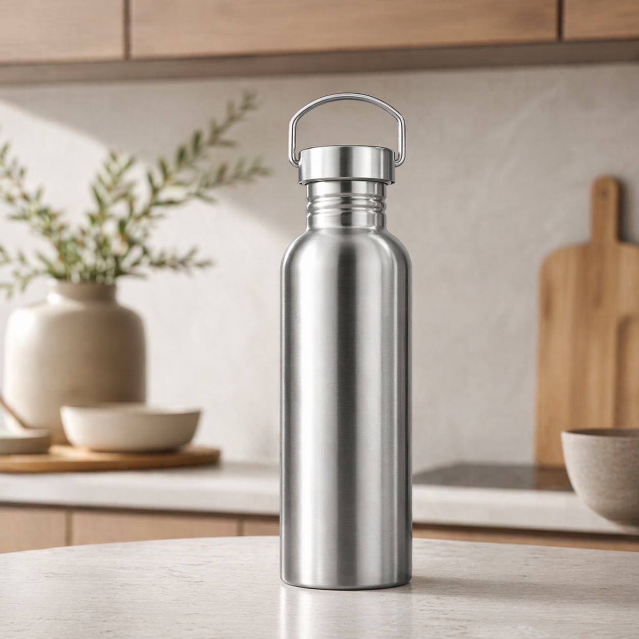 Stainless steel water bottle