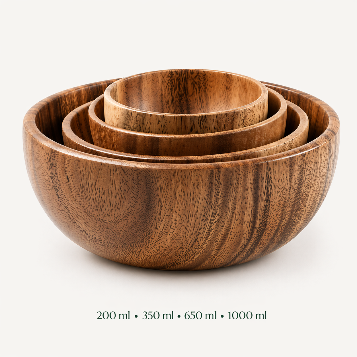 Acacia wooden bowls
