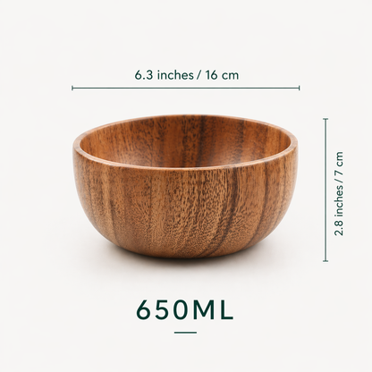 Acacia Wooden Bowl Set