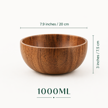 Acacia Wooden Bowl Set