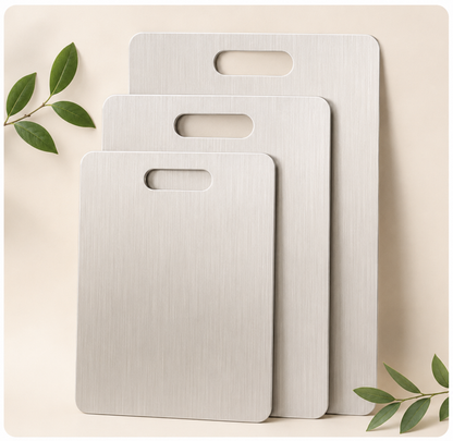 Stainless Steel Double-Sided Cutting Board