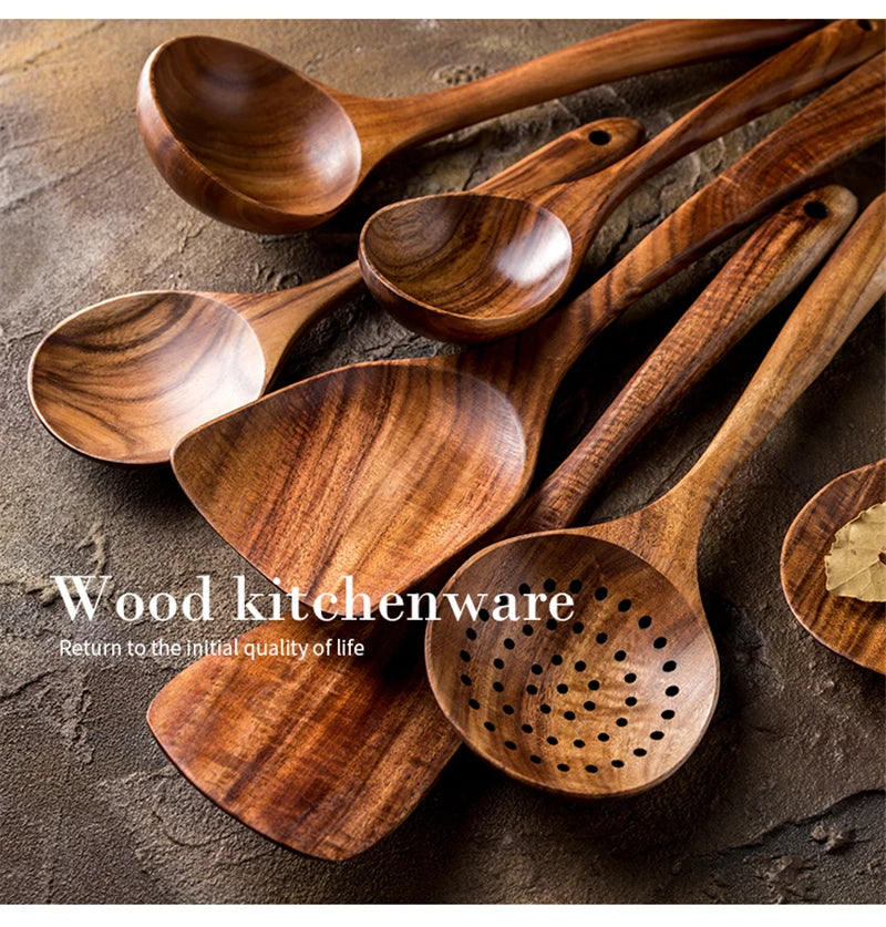 Natural Teak Utensils