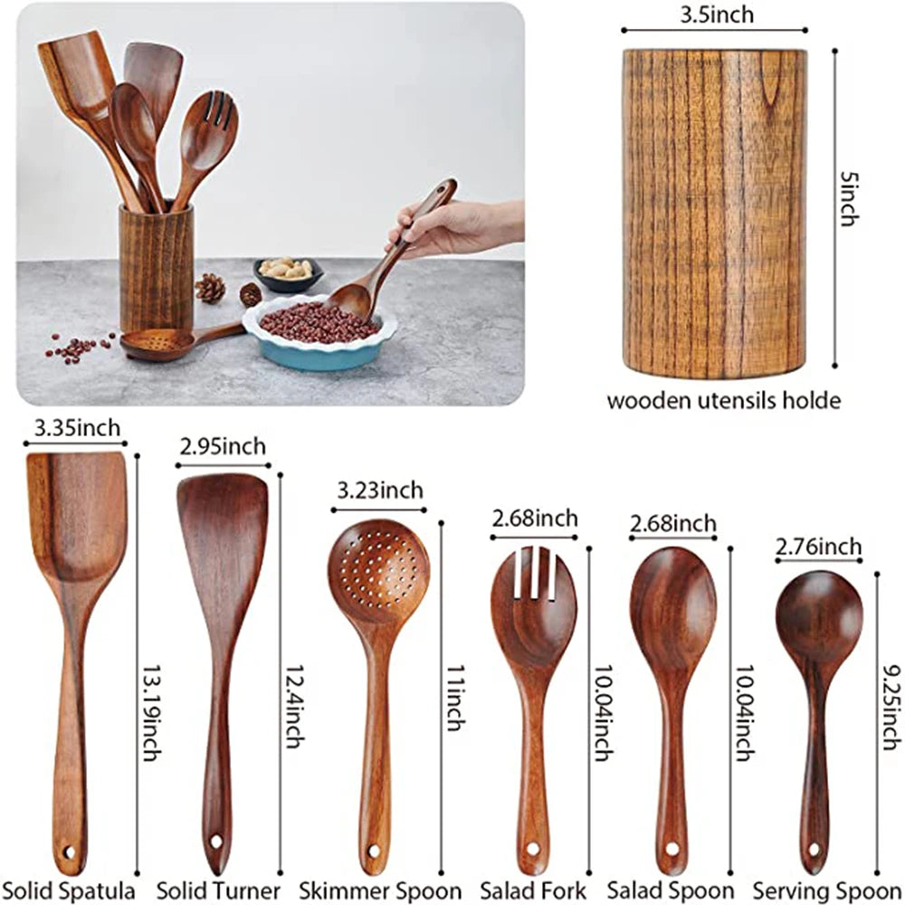 Natural Teak Utensils