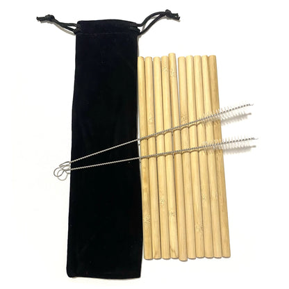 Bamboo Straw With A Cleaning Brush
