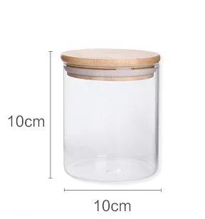 Glass Storage Jar with Bamboo Lid