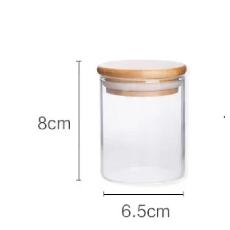 Glass Storage Jar with Bamboo Lid