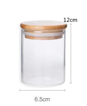 Glass Storage Jar with Bamboo Lid