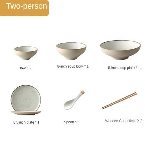 Neutral style dinner set