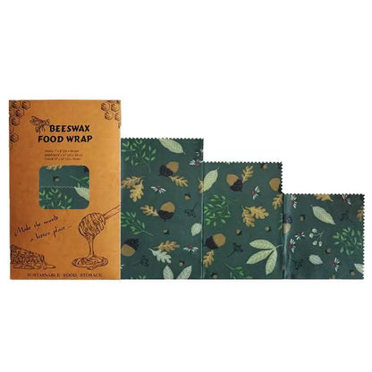 Reusable Beeswax Food Wraps – Set of 3