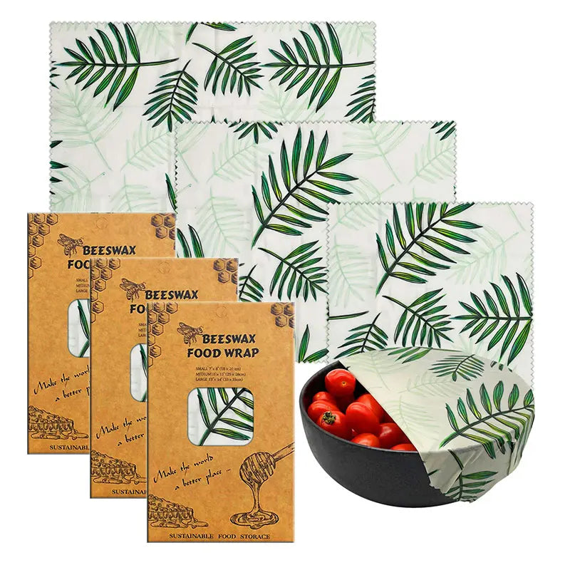 Reusable Beeswax Food Wraps – 3 Sets 9 Pieces