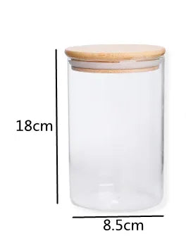 Glass Storage Jar with Bamboo Lid
