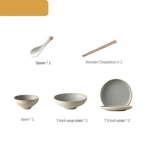 Neutral style dinner set