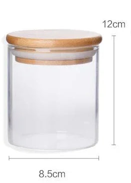 Glass Storage Jar with Bamboo Lid