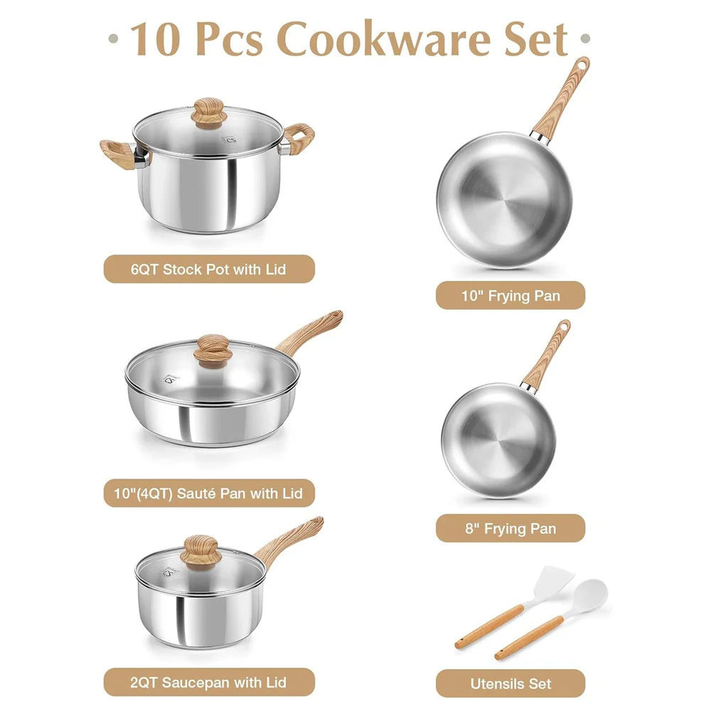 KOCH SYSTEME Stainless steel coowkare set