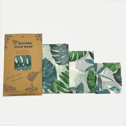 Reusable Beeswax Food Wraps – Set of 3