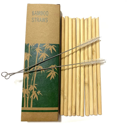 Bamboo Straw With A Cleaning Brush