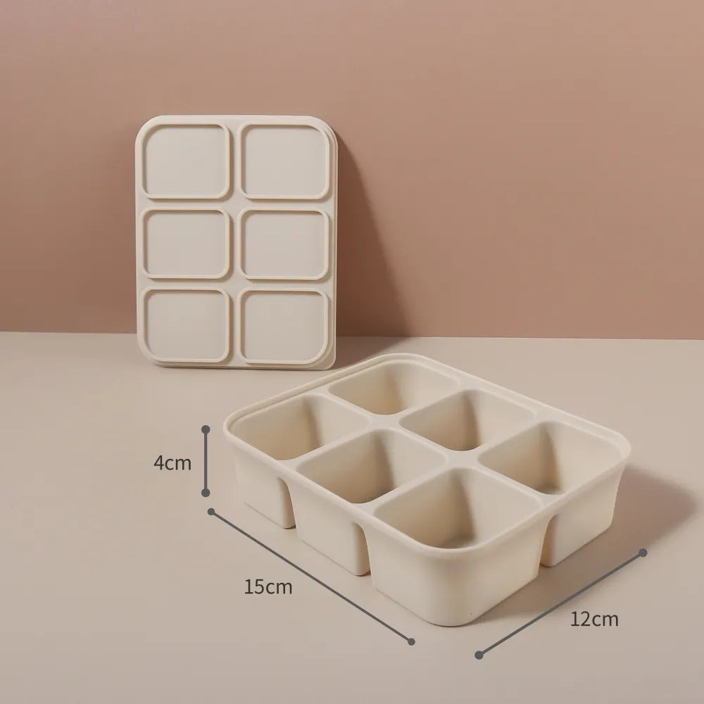 Ice Cube & Baby Food Tray with Lid