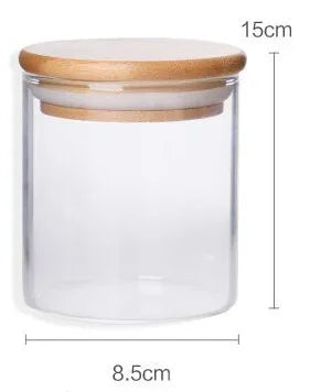 Glass Storage Jar with Bamboo Lid