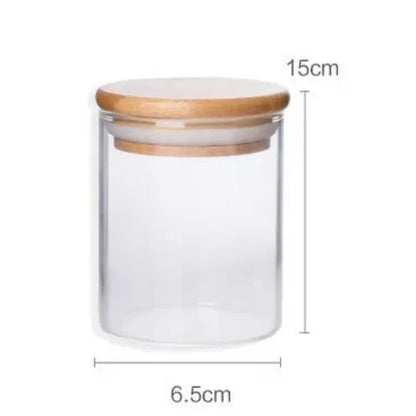 Glass Storage Jar with Bamboo Lid