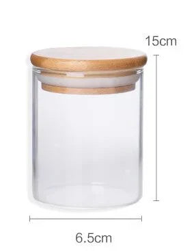 Glass Storage Jar with Bamboo Lid