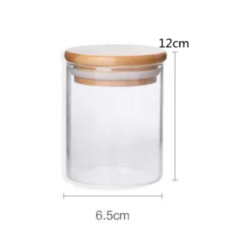 Glass Storage Jar with Bamboo Lid
