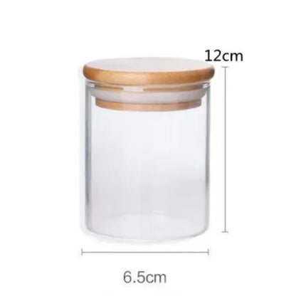 Glass Storage Jar with Bamboo Lid