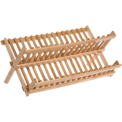 Dish Drying Rack Made From Bamboo,  8/16 Cells