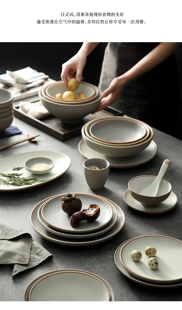Neutral style dinner set