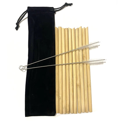 Bamboo Straw With A Cleaning Brush