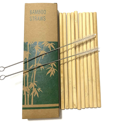 Bamboo Straw With A Cleaning Brush