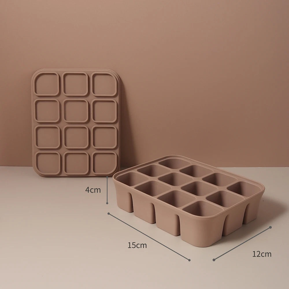 Ice Cube & Baby Food Tray with Lid