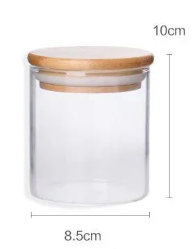 Glass Storage Jar with Bamboo Lid