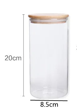 Glass Storage Jar with Bamboo Lid