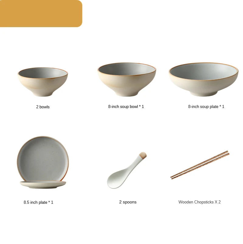 Neutral style dinner set