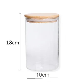 Glass Storage Jar with Bamboo Lid