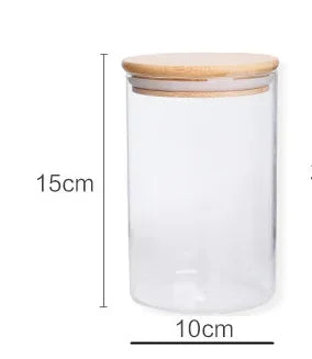 Glass Storage Jar with Bamboo Lid