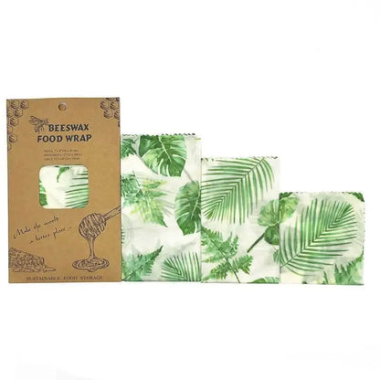 Reusable Beeswax Food Wraps – Set of 3