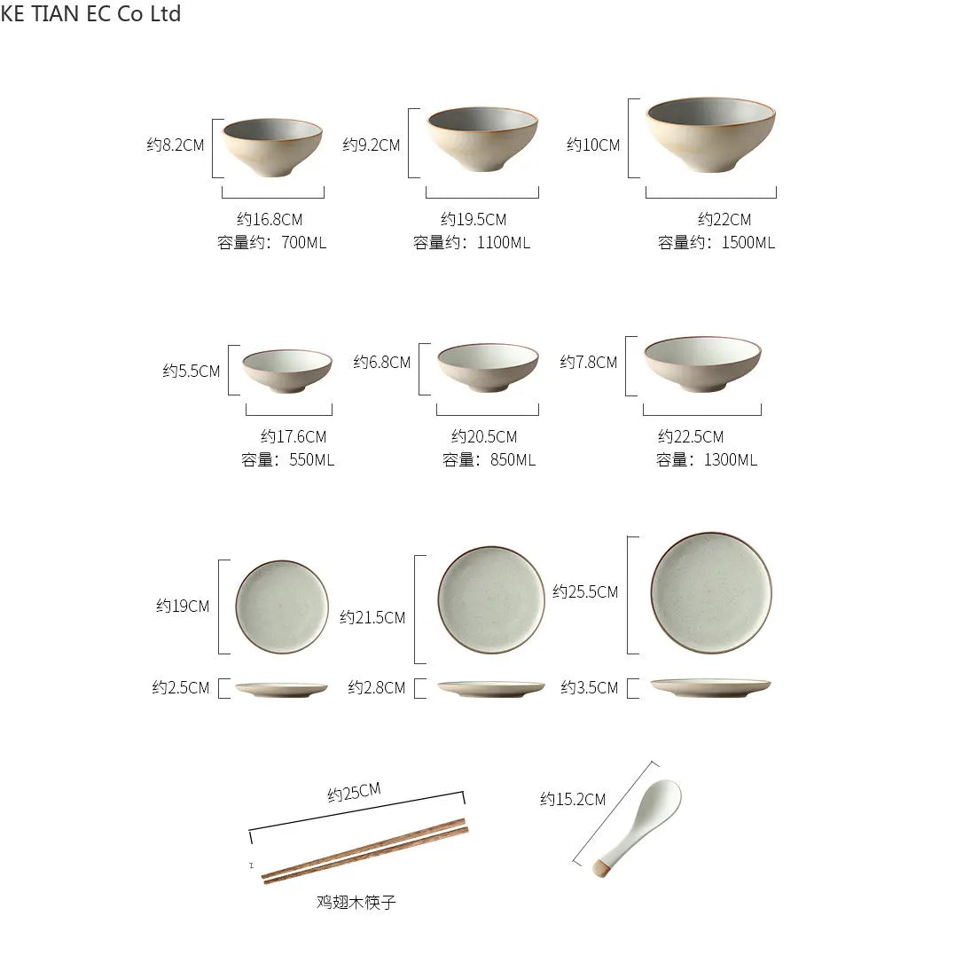 Neutral style dinner set