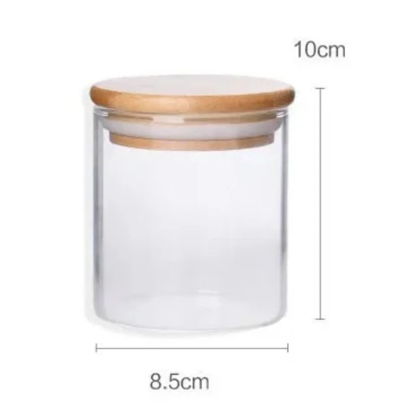 Glass Storage Jar with Bamboo Lid